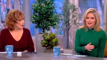 Alice + Olivia Porla Collared Sweater worn by Sara Haines in The View on November 18, 2022
