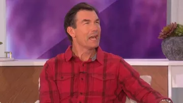 Outerknown Blanket Shirt worn by Jerry O'Connell as seen in The Talk on November 18, 2022