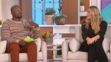 J. Crew Fair Isle Sweater worn by Akbar Gbaja-Biamila as seen in The Talk on  November 18, 2022