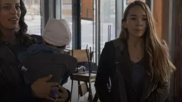 ATM Anthony Thomas Melillo Camouflage Sweater worn by Angelina Meyer (Holly Taylor) as seen in Manifest (S03E08)