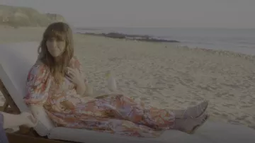 Maje Rehana Floral Midi Dress worn by Judy Hale (Linda Cardellini) as seen in Dead to Me (S03E01)