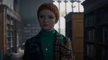 Current Mood My Own Beat Plaid Jack­et worn by Glen (Lachlan Watson) as seen in Chucky (S02E07)