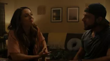 Madewell Linen-Blend Camp Shirt worn by Stella Baxter (Alona Tal) as seen in SEAL Team (S06E08)