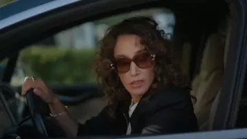 Lavnin Mother & Child 53MM Square Sunglasses worn by Bette Porter (Jennifer Beals) as seen in The L Word: Generation Q (S03E01)