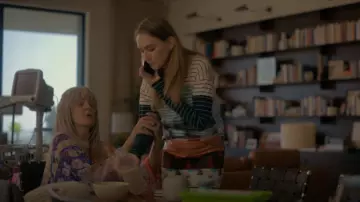 Prada Stripes And Eye Print Cotton Long Sleeve T-Shirt worn by Tess Van De Berg (Jamie Clayton) as seen in The L Word: Generation Q (S03E01)