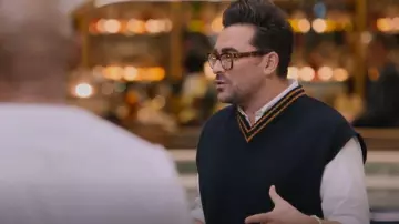 Maison Margiela Wool V-Neck Vest worn by Daniel Levy as seen in The Big Brunch (S01E01)