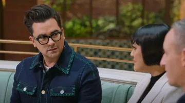 Bottega veneta Topstitched Denim Jacket usada por Daniel Levy como se ve en The Big Brunch (S01E03)