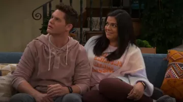 Moon Phases Boutique Mas Feminismo Tee worn by Mayan (Mayan Lopez) as seen in Lopez vs. Lopez (S01E03)