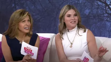 Shoshanna Audrey Knit Sleeveless Midi-Dress worn by Jenna Bush Hager as seen in Today with Hoda & Jenna on November 21, 2022