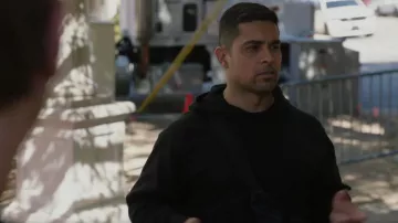 All Saints Raven Pullover Hoodie Black worn by Nick Torres (Wilmer Valderrama) as seen in NCIS (S20E08)