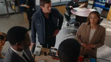 Veronica Beard Beacon Dickey Jacket worn by Sarah Truong (Mayko Nguyen) as seen in Hudson & Rex (S05E09)