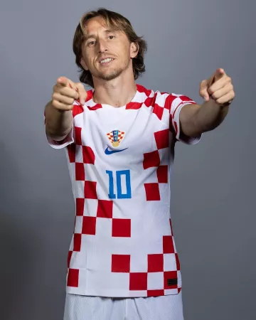Camiseta Nike Croacia World Cup 2022 usada por Luka Modrić en su cuenta de Instagram @lukamodric10