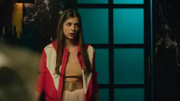 Chaqueta MSGM Colour Block Track usada por Sara (Carmen Arrufat) como se ve en Elite (S06E02)