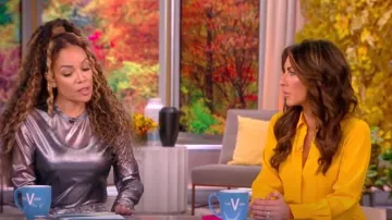 Jason Wu Vestido plisado de camisa A-Line usado por Alyssa Farah como se ve en The View el 22 de noviembre de 2022