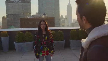 Christmas Sweater worn by Angelina (Aimee Garcia) as seen in Christmas with You movie