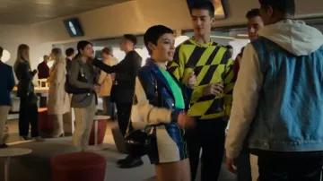 Pochette à glissière Marine Serre Ball portée par Ari Blanco (Carla Díaz) vue dans Elite (S06E04)