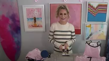 Veronica Beard Zareen Merino Wool Pullover worn by Sadie Murray as seen in Extra on November 7, 2022