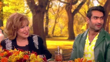 Cinq a Sept Kylie Crystal Embellished Blazer worn by Joy Behar as seen in The View on November 23, 2022