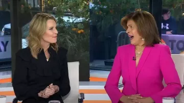 Zara Blazer with Tuxedo Collar worn by Hoda Kotb as seen in Today on  November 23, 2022