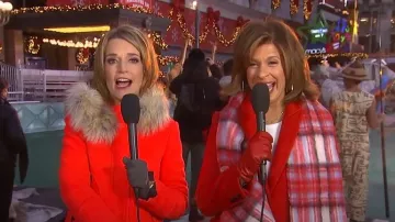 J. Crew Plaid Scarf worn by Hoda Kotb as seen in Today on November 24, 2022