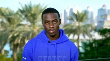 Nike Fleece Pullover Hoodie worn by Timothy Weah as seen in Good Morning America on November 24, 2022