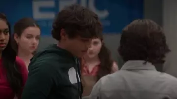 Goodfellow and Co Pullover Graph­ic Sweat­shirt worn by Jace (Naveen Paddock) as seen in The Mighty Ducks: Game Changers (S02E09)