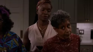 Ulla Johnson Eve Abstract-print Top porté par Gloria (Vernee Watson-Johnson) vu dans Bob Hearts Abishola (S04E08)