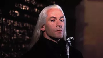The costume worn by Lucius Malfoy (Jason Isaacs) in the movie Harry Potter and the Chamber of Secrets