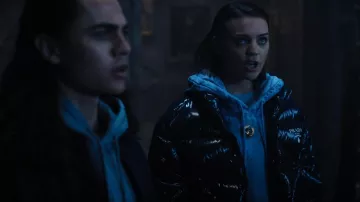 Prada Down Jacket worn by Ajax Petropolus (Georgie Farmer) as seen in Wednesday (S01E08)