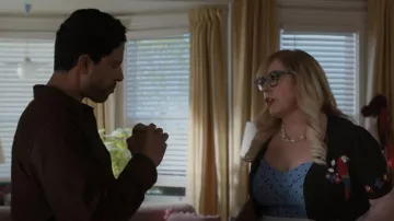 Unique Vintage Collectif Black Parrot Paradise Cardigan worn by Penelope Garcia (Kirsten Vangsness) as seen in Criminal Minds (S16E01)