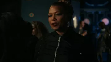 Sacai Dentelle Brodée Panneau Veste Tissée portée par Robyn McCall (Queen Latifah) comme on le voit dans The Equalizer (S03E07)