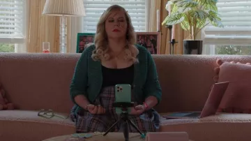 Unique Vintage Purple Plaid Pleated Suspender Mini Skirt worn by Penelope Garcia (Kirsten Vangsness) as seen in Criminal Minds (S16E02)