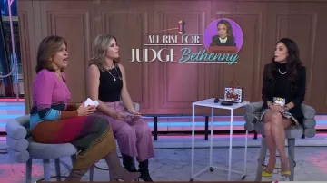 Dolce & Gabbana Dolce Box Embellished Printed Textured-Leather Tote worn by Bethenny Frankel as seen in Today with Hoda & Jenna on November 29, 2022