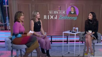 Dolce & Gabbana Cartoon Brocade A-line High Waist Skirt worn by Bethenny Frankel as seen in Today with Hoda & Jenna on November 29, 2022