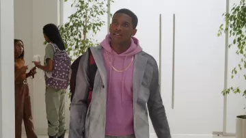 Agujas Miles Gabardine Chaqueta usada por Lando (Martin Bobb-Semple) como se ve en All American: Homecoming (S02E07)