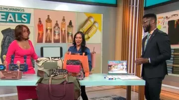 Robe midi en tricot Ganni Melange portée par Gayle King vue dans CBS Mornings le 29 novembre 2022