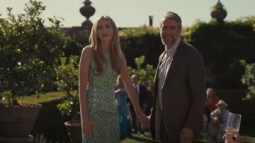 Sandro Ashley Dress worn by Willa Ferreyra (Justine Lupe) as seen in Succession (S03E08)