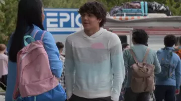 Faherty Sun And Wave Hoodie worn by Noah Baird as seen in The Mighty Ducks: Game Changers (S02E10)