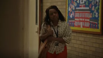 H&M Silk-blend Shirt worn by Janine Teagues (Quinta Brunson) as seen in Abbott Elementary (S01E02)
