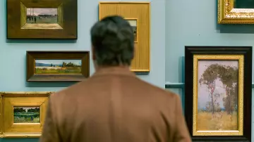 Painting by Arthur Streeton as seen in Poker Face