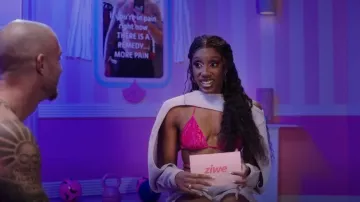 Inamorata Las Olas Top worn by Ziwe Fumudoh as seen in Ziwe (S02E02)