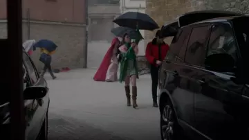 Zara Suede Split Hell Boots worn by Louisa Connolly-Burnham as seen in Vampire Academy (S01E10)