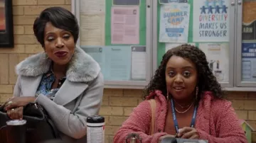 Madewell French Rope Neck­lace worn by Janine Teagues (Quinta Brunson) as seen in Abbott Elementary (S01E06)