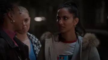 J Crew Chateau Parka Stadium worn by Bela Malhotra (Amrit Kaur) as seen in The Sex Lives of College Girls (S02E05)