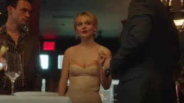 Stella Mccartney Heart Neck­line Mi­ni Dress worn by Audrey Hope (Emily Alyn Lind) as seen in Gossip Girl (S02E01)