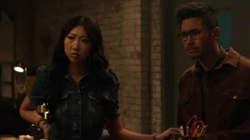 Retrofete Tori Denim Jumpsuit worn by Althea Shen (Shannon Dang) as seen in Kung Fu (S03E08)