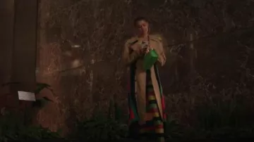 L'Afshar Gaia Large Chain-handle Bag In Green Croc worn by Julien Calloway (Jordan Alexander) as seen in Gossip Girl (S02E02)