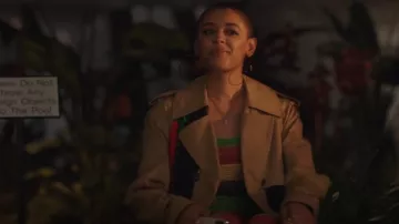 Monse Crochet Coat worn by Julien Calloway (Jordan Alexander) as seen in Gossip Girl (S02E02)