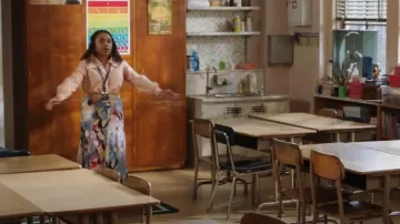 Magali Pascal Amandine Shirt worn by Janine Teagues (Quinta Brunson) as seen in Abbott Elementary (S01E09)