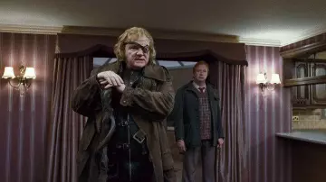The magic staff used by Alastor 'Mad-Eye' Moody (Brendan Gleeson) in the movie Harry Potter and the Order of the Phoenix